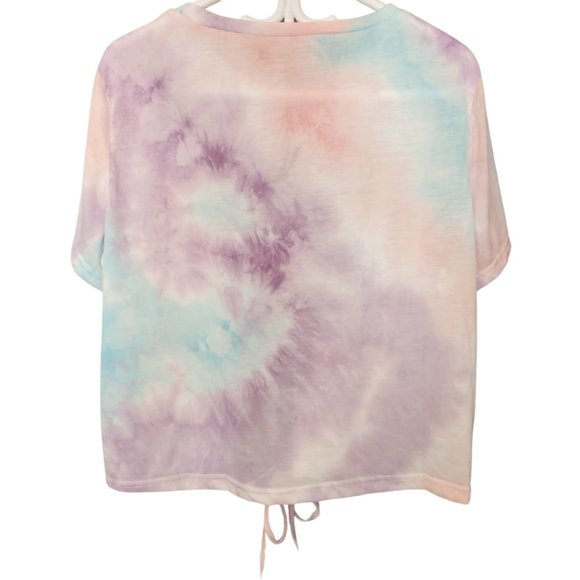 SHEIN Curve Pastel Tie Dye Crop Top Size 3XL - Picture 3 of 4